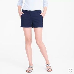 J. Crew 4" Chino Short in Navy - Size 0